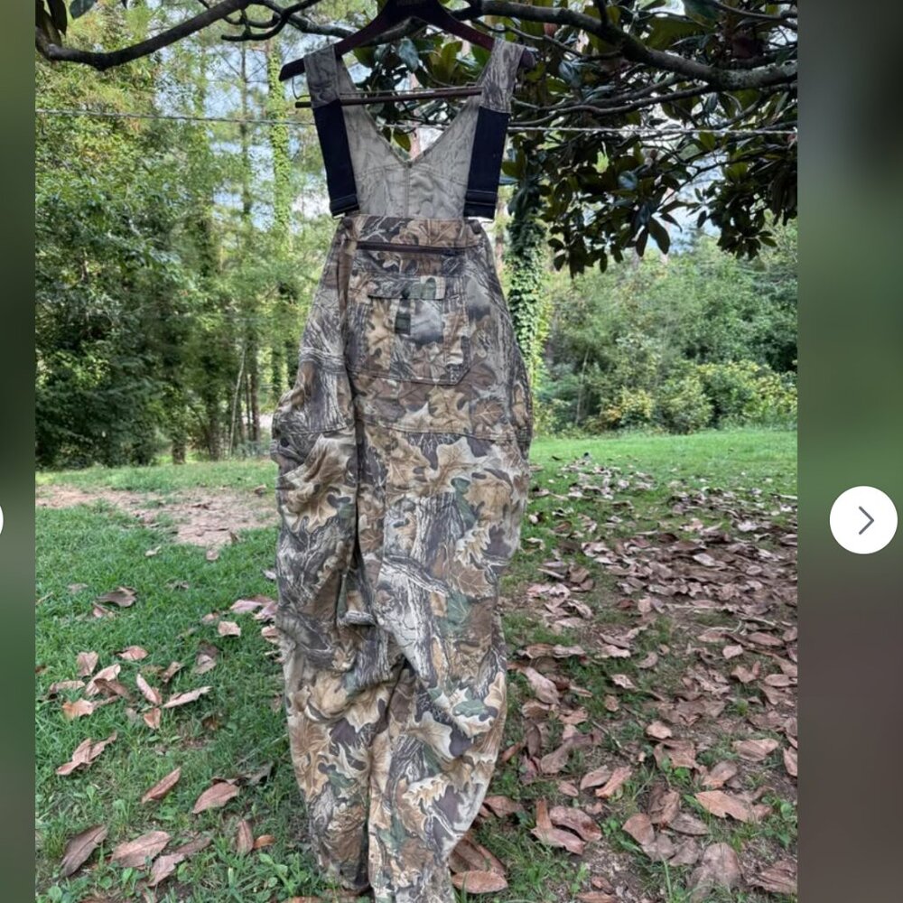 Vintage Liberty Advantage Camo Overalls SZ 54 Big & Tall - Picture 5 of 7